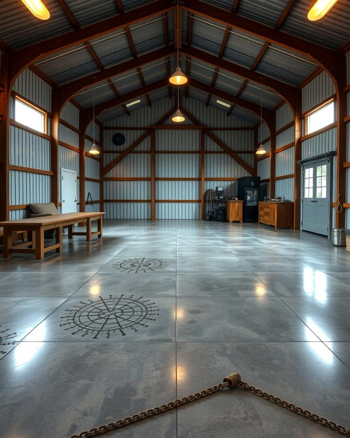 Concrete Flooring - 25 Pole Barn Interior Ideas