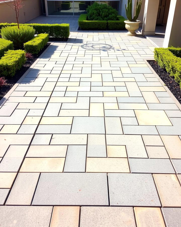 Concrete Paver Walkways for Modern Versatility - 25 Paver Walkway Ideas