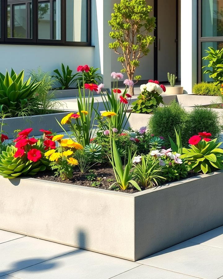 Concrete Raised Beds for a Sleek and Durable Design - 25 Raised Garden Bed Ideas