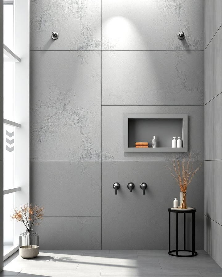 Concrete Shower Walls 2 - 25 Shower Wall Ideas