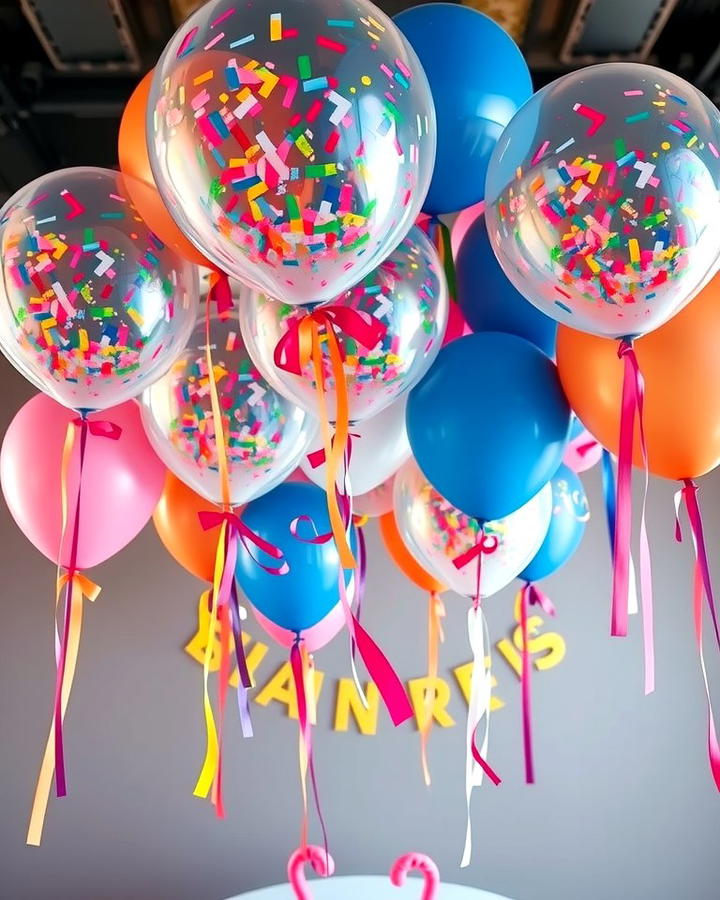 Confetti Balloons for a Festive Pop - 25 Party Decoration Ideas