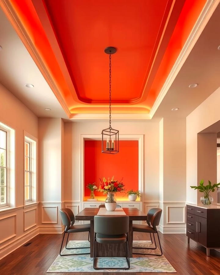 Contrasting Color Tray Ceiling - 25 tray ceiling ideas