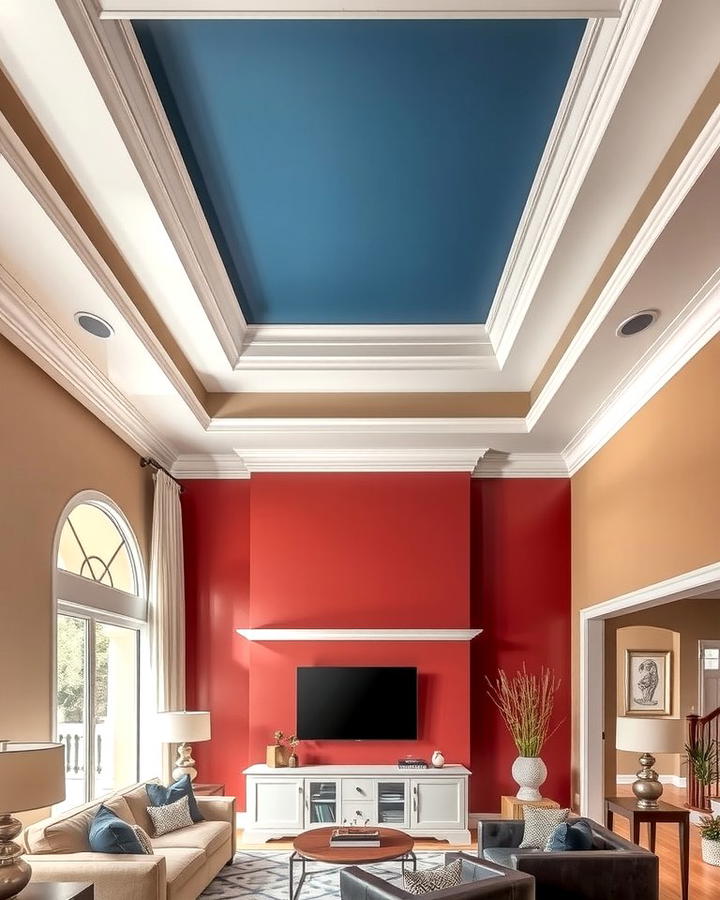 Contrasting Colors for Tray Ceilings - 25 tray ceiling ideas