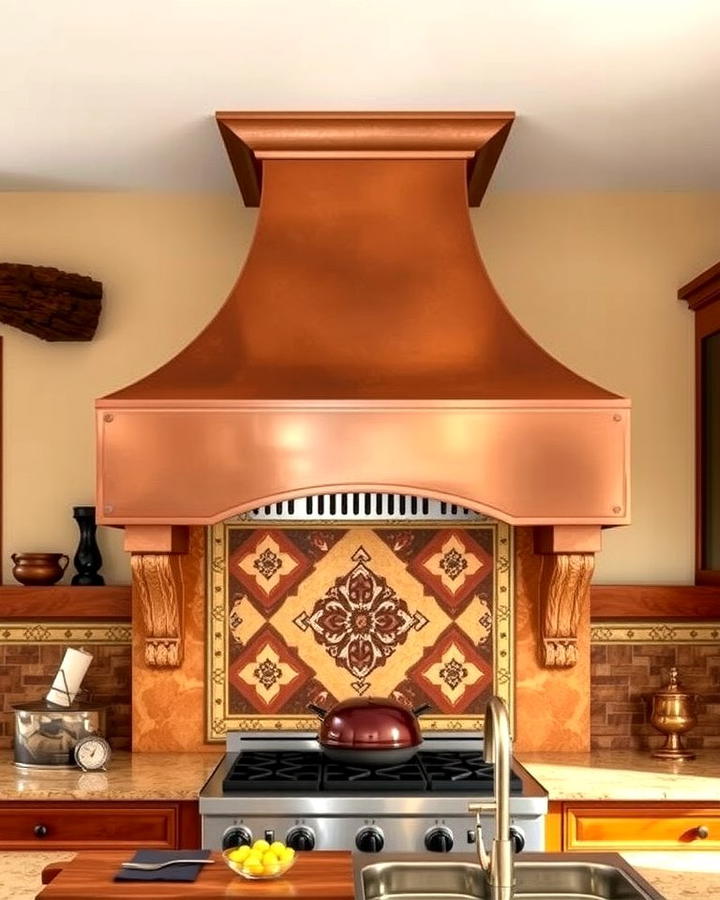 Copper Range Hoods - 25 Southwestern Kitchen Ideas