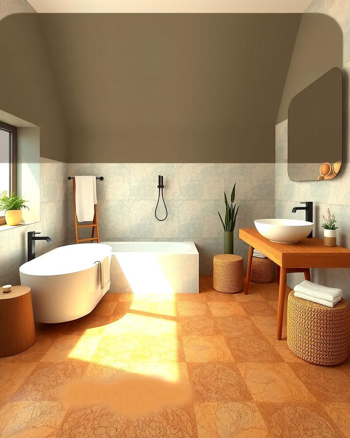 Cork Flooring - 25 Natural Bathroom Ideas