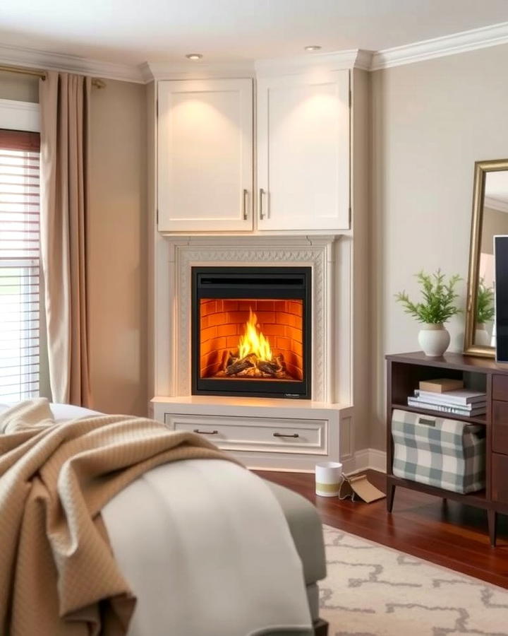 Corner Fireplaces - 30 Bedroom Fireplace Ideas