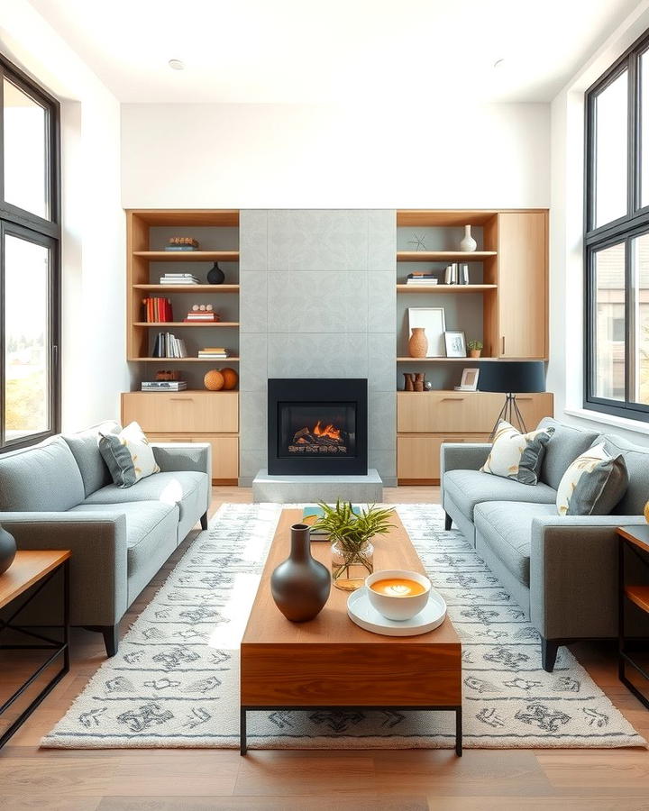 Corner Fireplaces for Space Optimization - 25 Small Living Room Fireplace Ideas