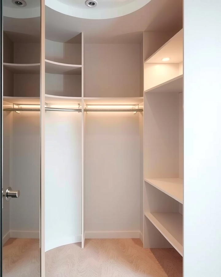 Corner Open Closet for Compact Spaces - 25 Open Closet Ideas