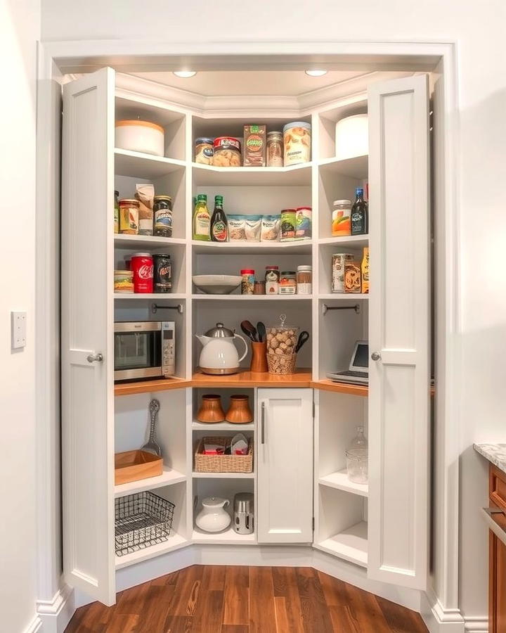 Corner Pantry Nooks for Small Spaces - 25 Open Pantry Ideas