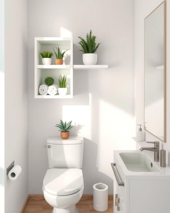 Corner Shelves for Tight Spaces - 25 Over Toilet Storage Ideas