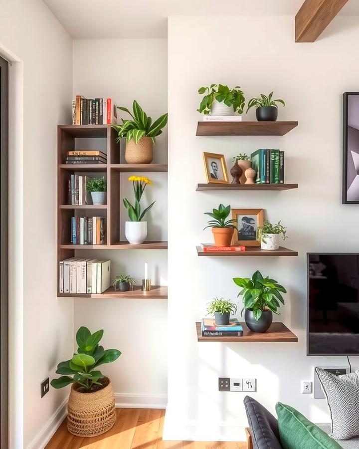 Corner Shelves for Unused Spaces - 25 Wall Storage Ideas