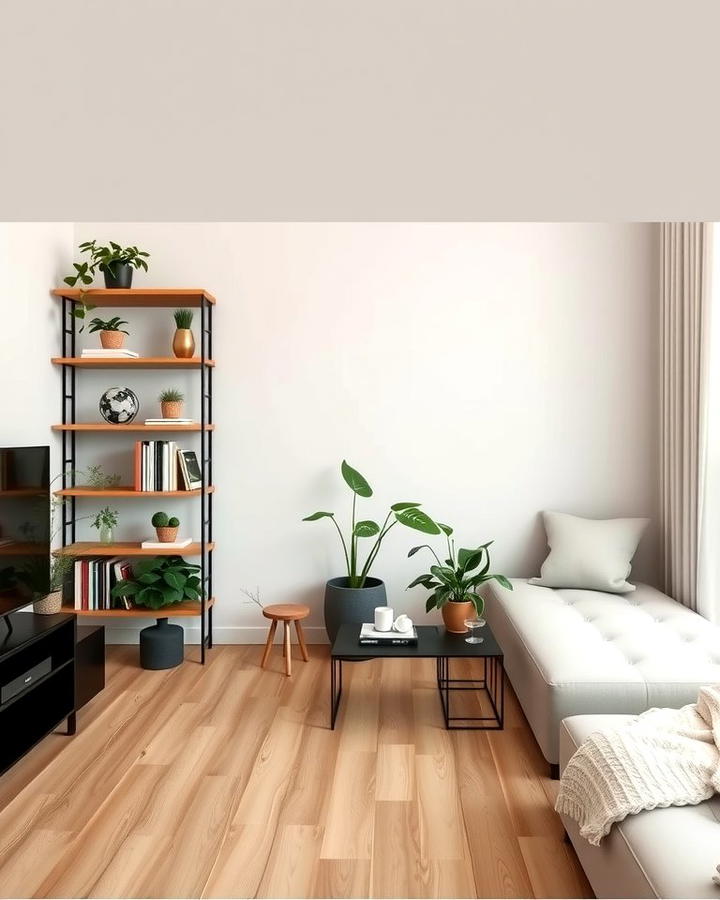 Corner Shelves - 25 Small Apartment Storage Ideas