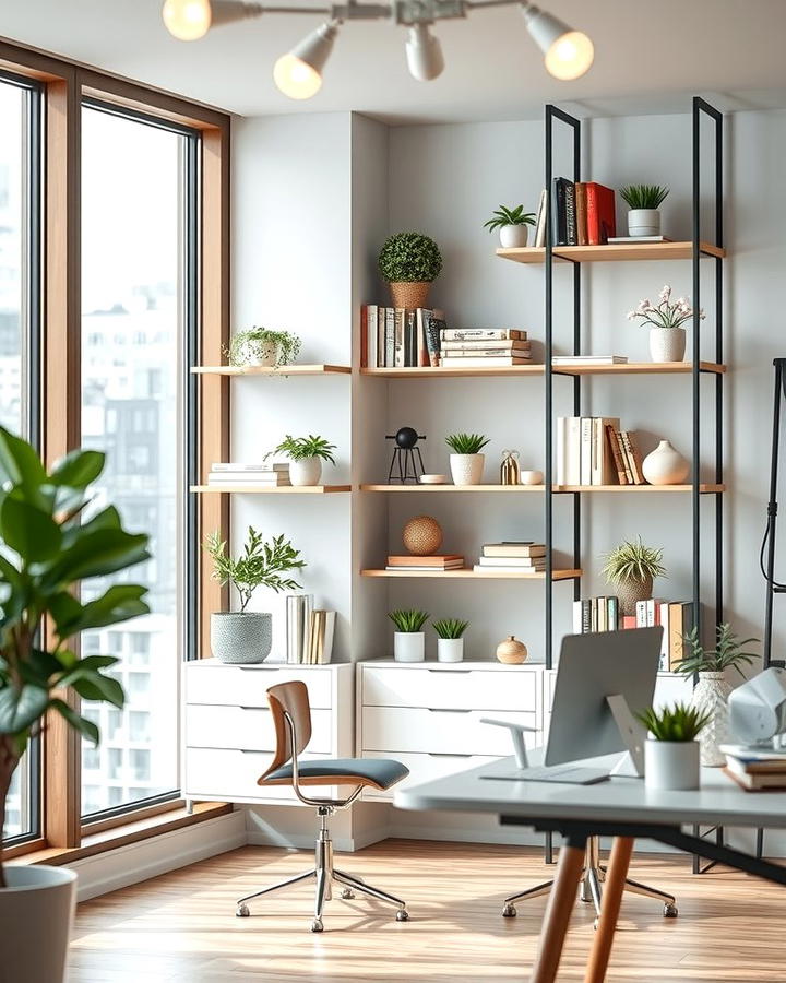 Corner Shelving Units - 25 Office Storage Ideas