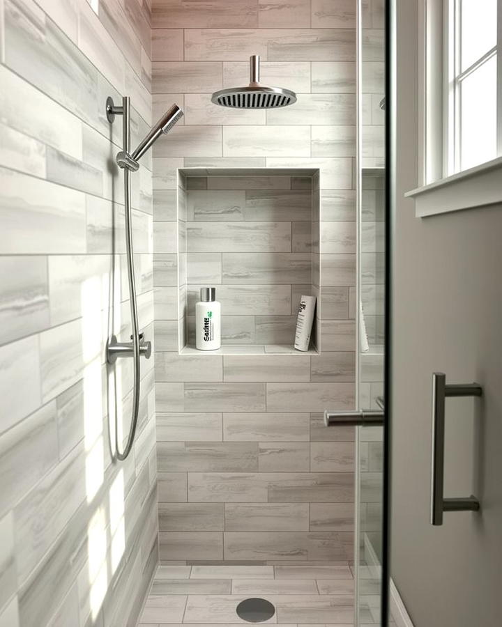 Corner Shower Niche to Maximize Space - 25 Shower Niche Ideas