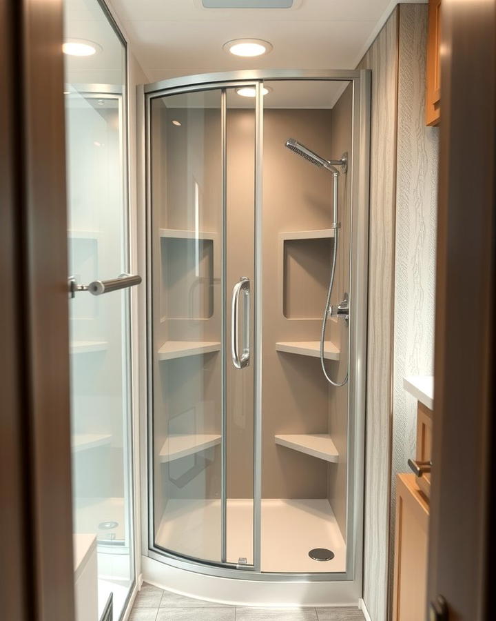 Corner Shower Units - 25 Small Rv Bathroom Ideas