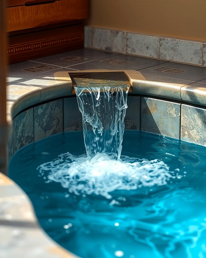 Corner Waterfall Feature - 25 Small Pool Waterfall Ideas