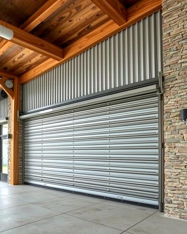 Corrugated Metal Accents 2 - 25 Rustic Garage Ideas