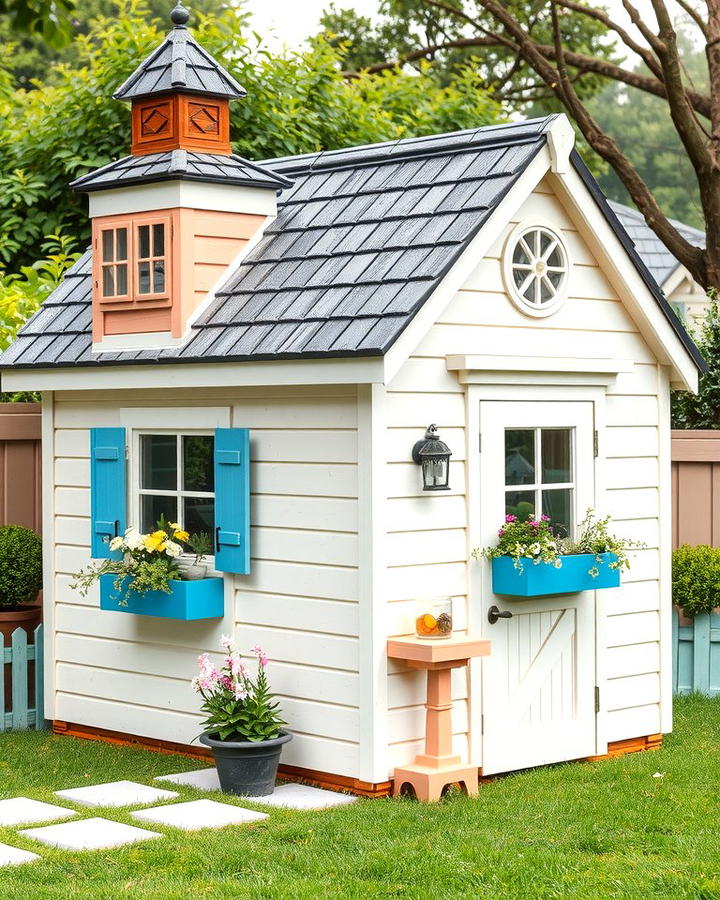 Cottage Style Shed - 25 wood shed ideas