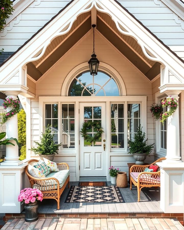 Cottage Style Warmth - 25 Open Gable Porch Ideas