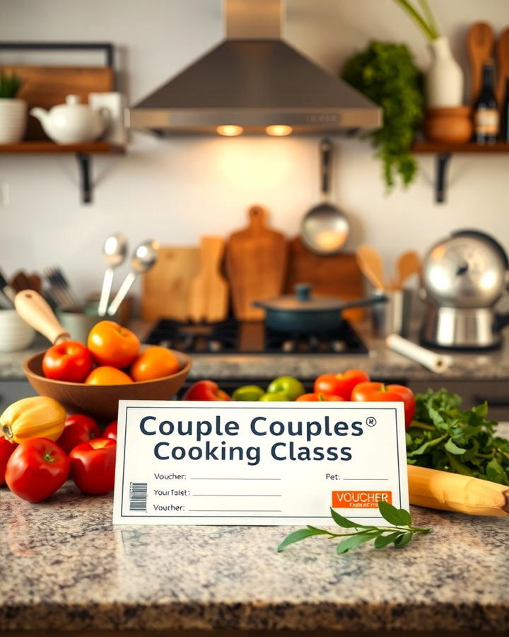 Couples Cooking Class Voucher - 30 Last Minute Wedding Gift Ideas