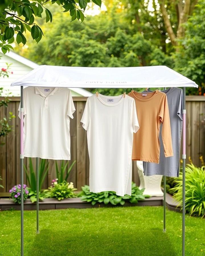 Covered Clothesline for Weather Protection - 25 Outdoor Clothesline Ideas