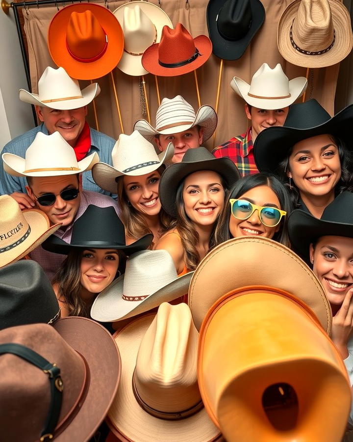 Cowboy Hat Photo Props - 25 Western Wedding Ideas