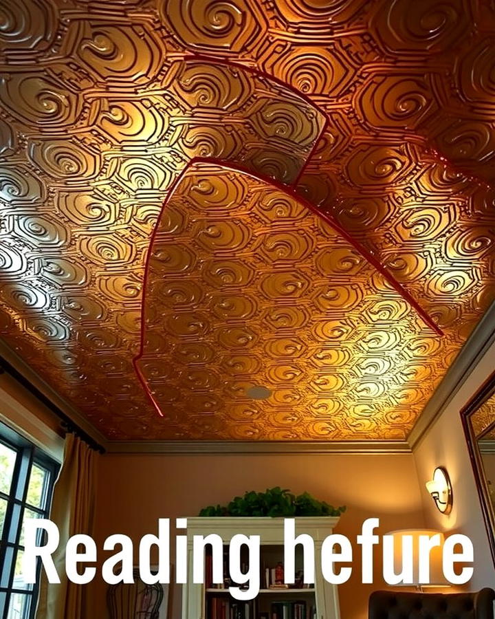 Cozy Atmosphere for Reading Nooks - 25 Tin Ceiling