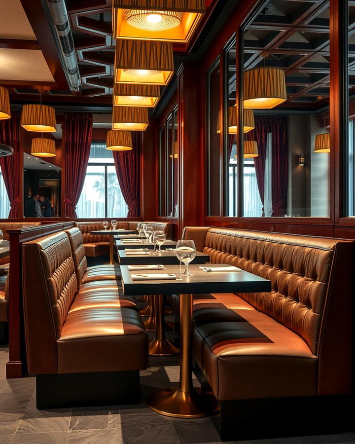 Cozy Booth Seating for Comfort - 25 Restaurant Interior Design Ideas