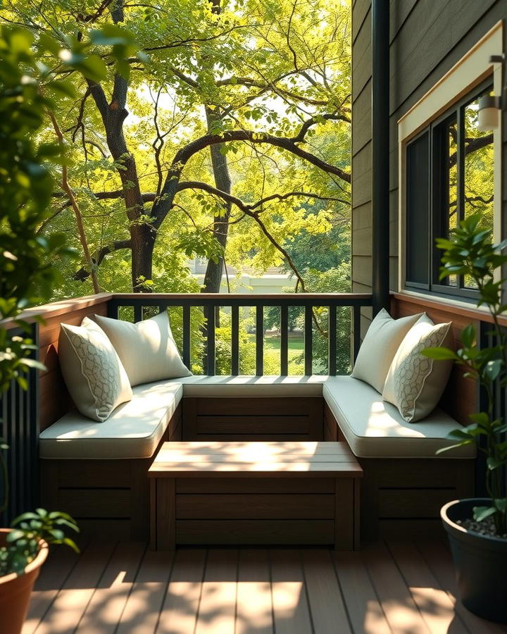 Cozy Corner Seating - 25 Small Deck Ideas