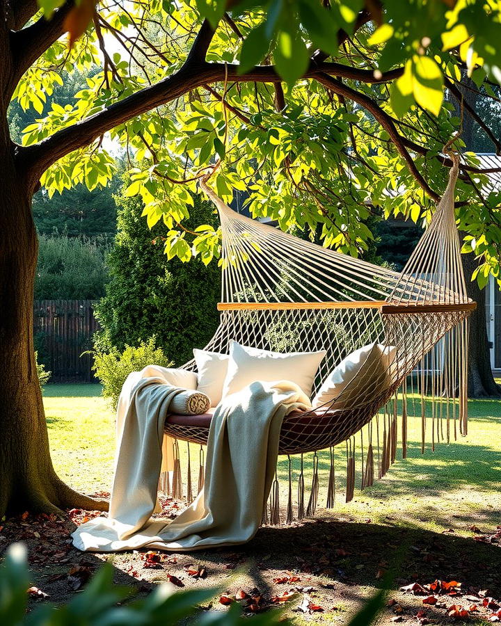 Cozy Hammock Haven - 25 Outdoor Reading Nook Ideas