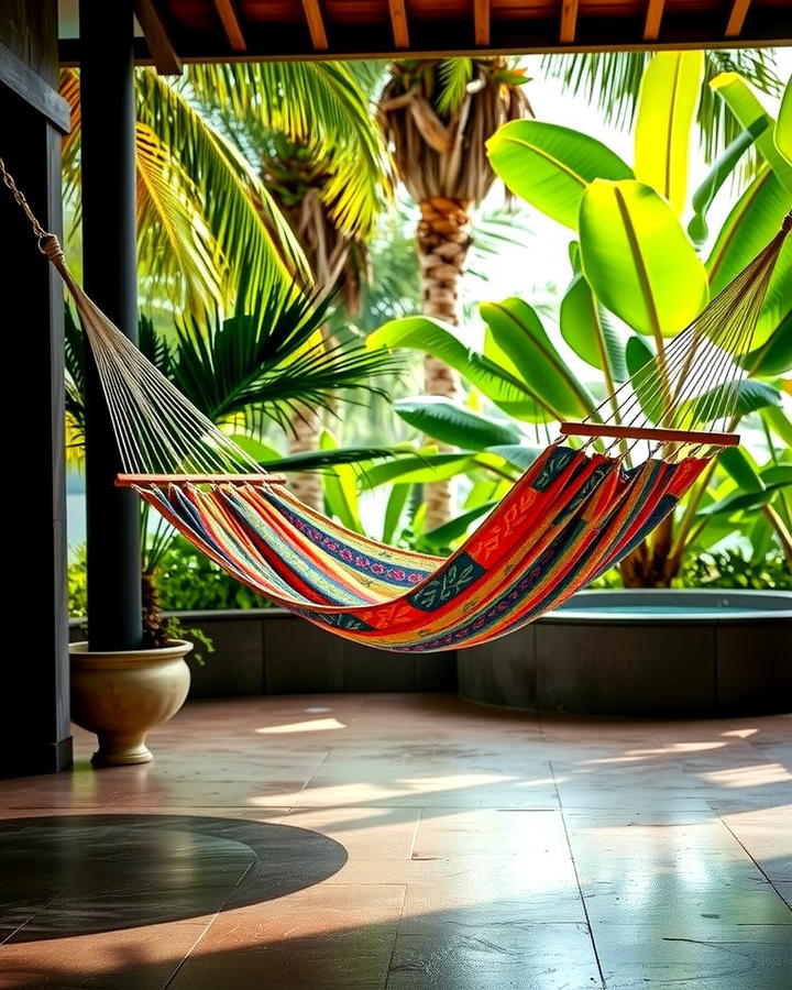 Cozy Hammock Nook - 25 Tropical Patio Ideas