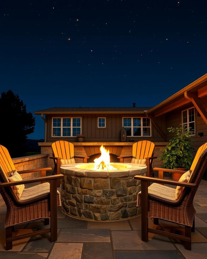 Cozy Outdoor Fire Pit - 30 Farmhouse Patio Ideas