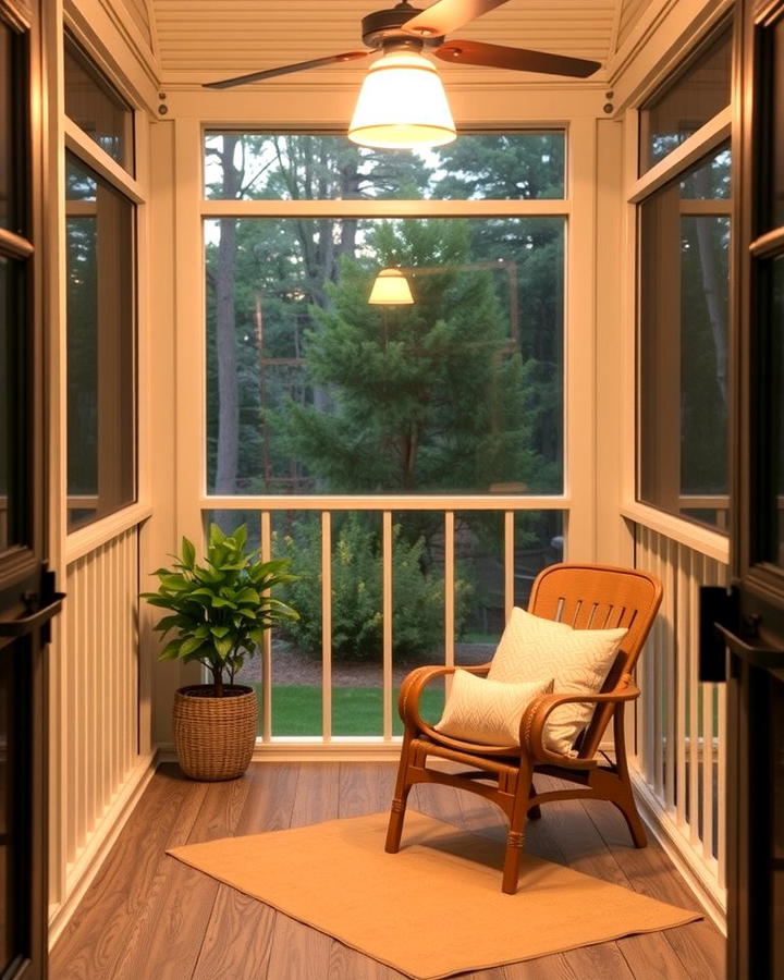 Cozy Outdoor Reading Nook - 25 Small Screened-in Porch Ideas