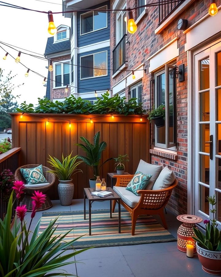 Cozy Outdoor Reading Nook - 25 townhouse patio ideas