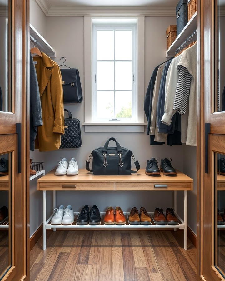 Create a Shoe Rack at the Bottom - 25 Small Closet Storage Ideas