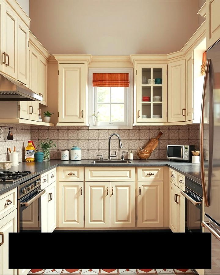 Creating a Vintage Inspired Kitchen - 25 Off-white Kitchen Cabinets