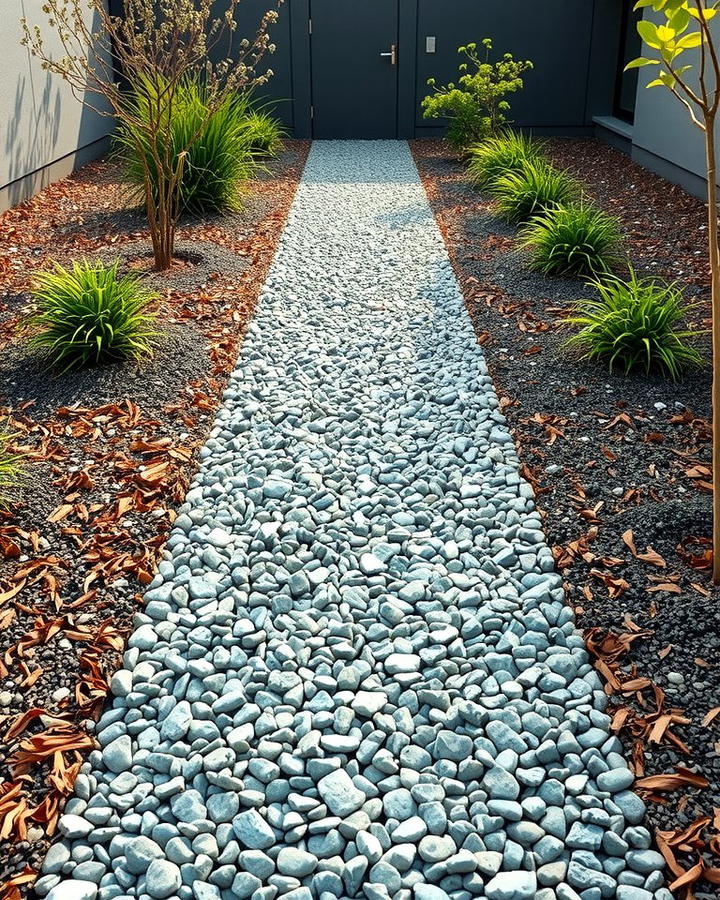 Crushed Stone and Mulch Combination - 25 Mulch Pathway Ideas