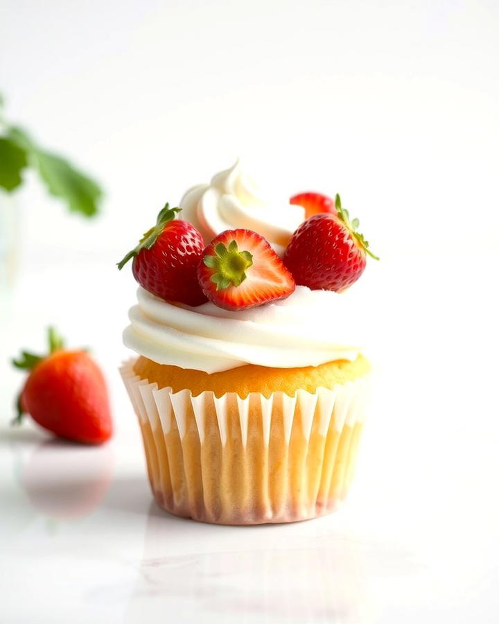 Cupcakes with Fresh Fruit Toppings - 30 Wedding Cupcake Ideas