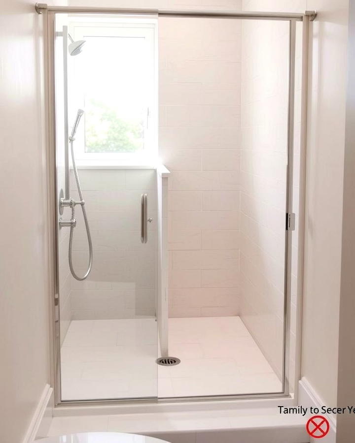 Curbless Shower Design - 25 Small Bathroom Walk in Shower Ideas