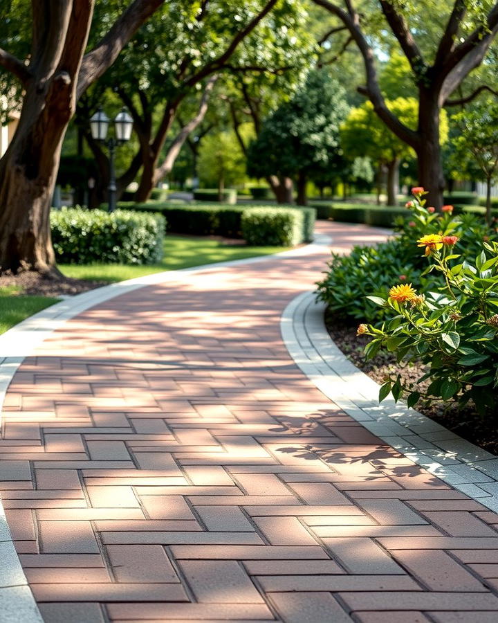 Curved Brick Pathways for a Timeless Look - 25 Paver Walkway Ideas