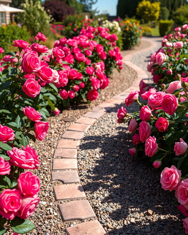 Curved Pathways for a Romantic Touch - 25 Rose Garden Ideas