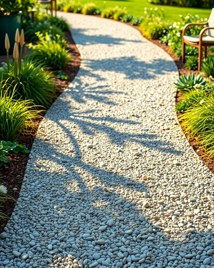 Curved Pea Gravel Pathway - 25 Pea Gravel Walkway Ideas