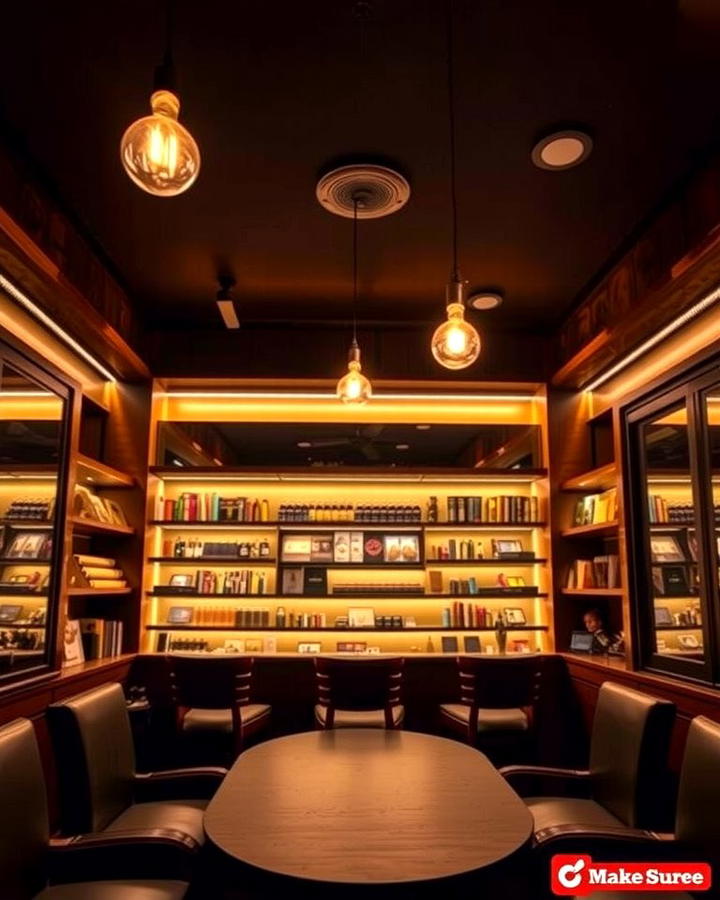 Custom Lighting for Atmosphere - 30 Cigar Room Ideas