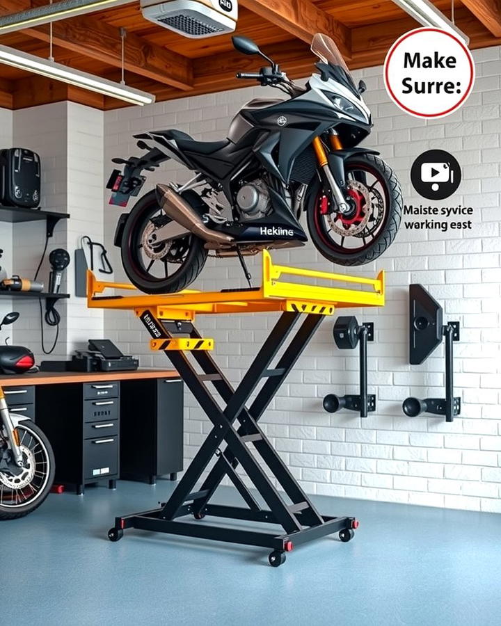 Custom Motorcycle Lift - 25 Motorcycle Garage Ideas