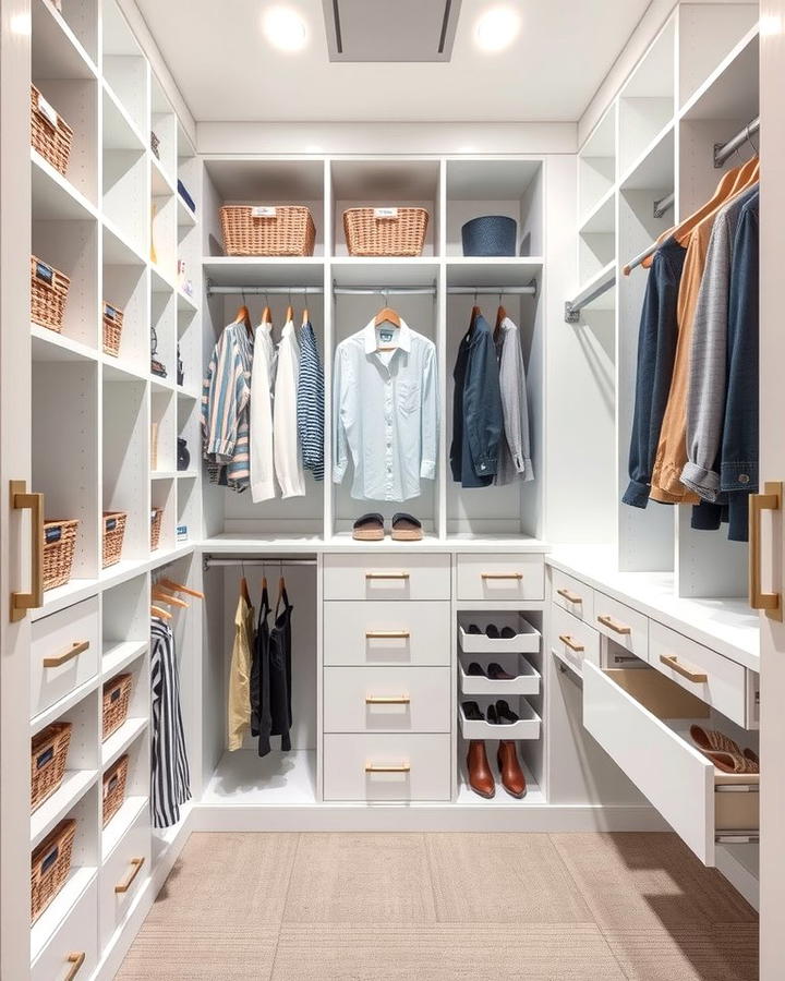 Customize with Built In Storage Solutions - 25 Small Closet Storage Ideas