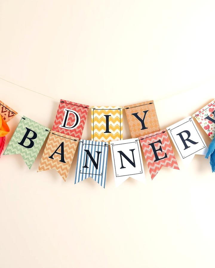 DIY Banner Decorations for a Personal Touch - 25 Party Decoration Ideas