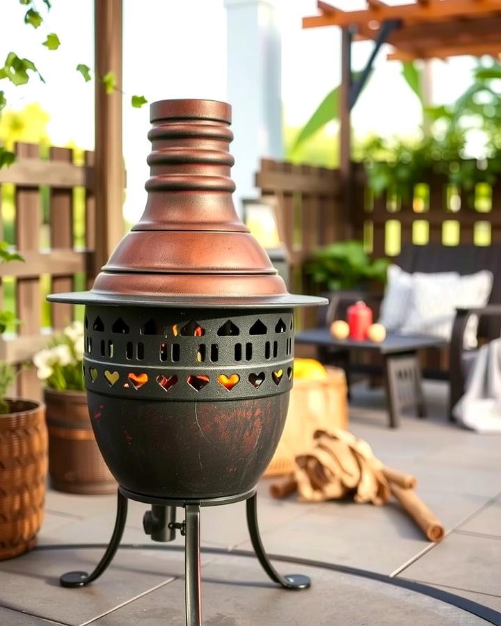 DIY Chiminea for Budget Friendly Warmth - 25 Outdoor Fireplace Ideas