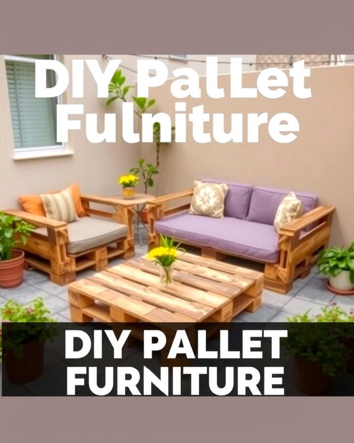 DIY Pallet Furniture - 25 Small Backyard Patio Ideas