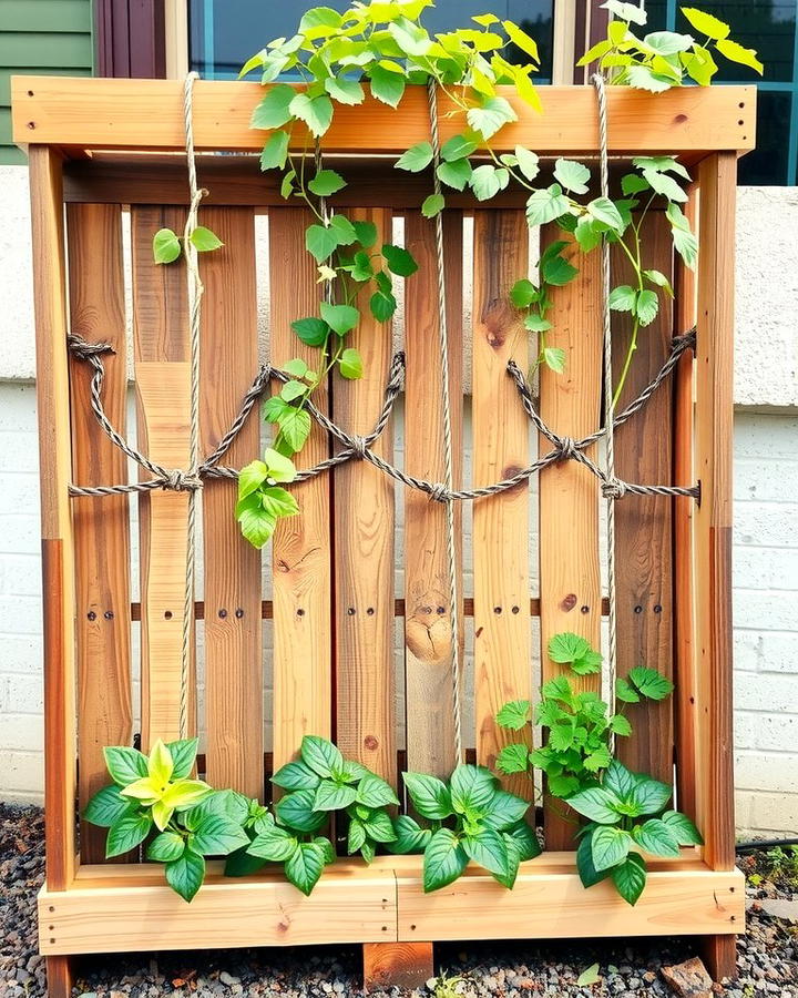 DIY Pallet Trellis - 25 Trellis Ideas