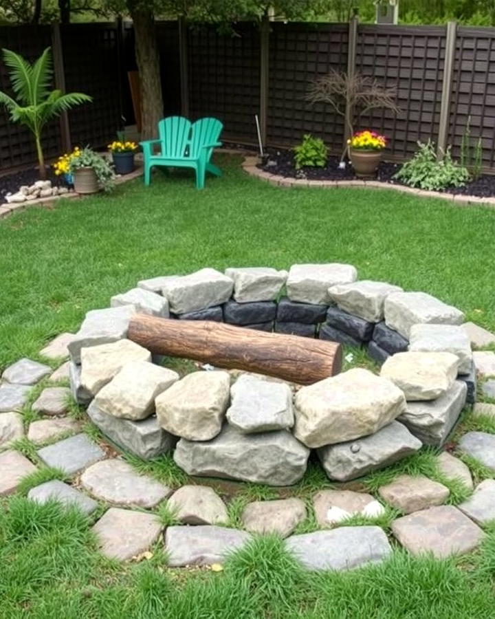 DIY Stone Fire Pit - 25 Wood Burning Fire Pit Ideas